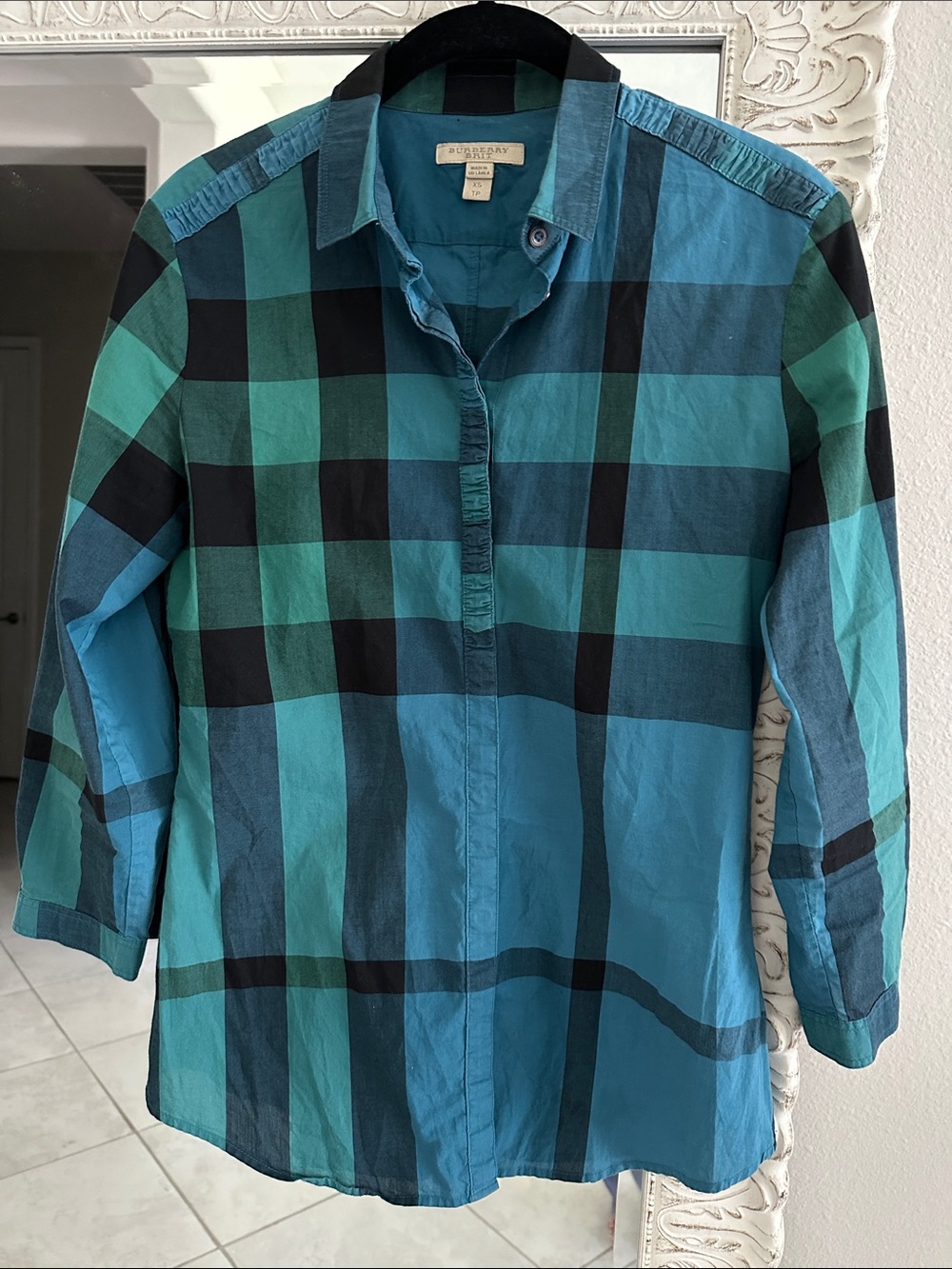 Burberry Plaid Button-Down Shirt